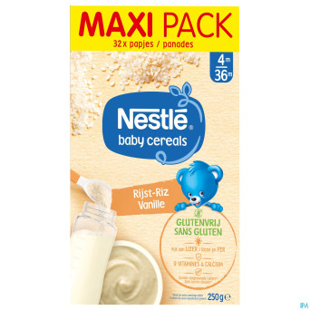 Nestle baby cereals riz vanille s/gluten 500g