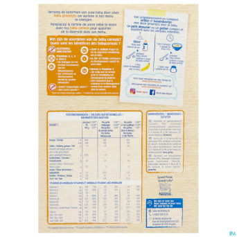 Nestle baby cereals riz vanille s/gluten 500g