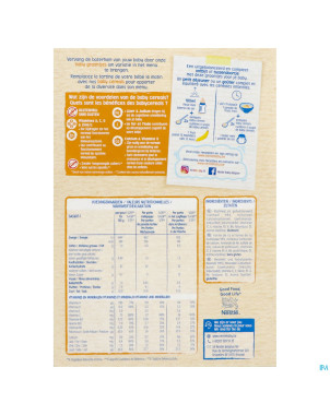 Nestle baby cereals riz vanille s/gluten 500g