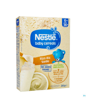 Nestle baby cereals riz vanille s/gluten 250g
