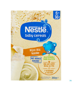 Nestle baby cereals riz vanille s/gluten 250g