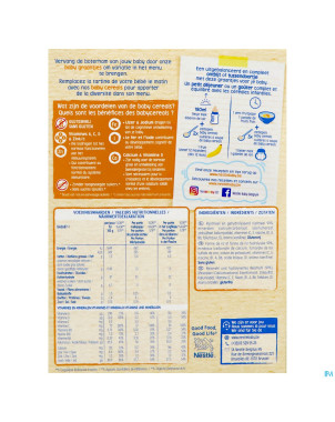 Nestle baby cereals riz vanille s/gluten 250g