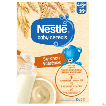 Nestle baby cereals 5 cereales 250g