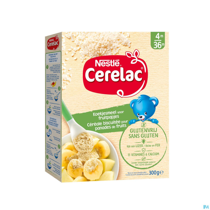 Nestle cerelac cereale biscuitee s/gluten 300g