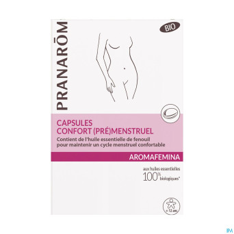 Pranarom aromafemina confort pre menstruel caps 30