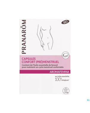 Pranarom aromafemina confort pre menstruel caps 30