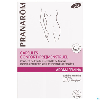 Pranarom aromafemina confort pre menstruel caps 30