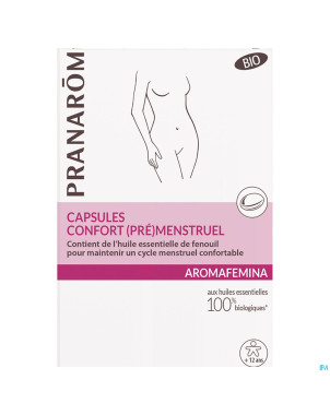 Pranarom aromafemina confort pre menstruel caps 30