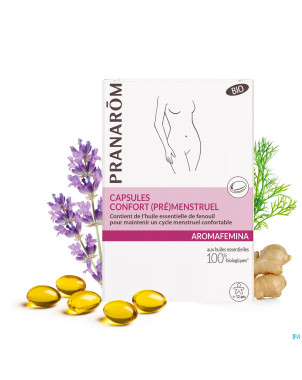 Pranarom aromafemina confort pre menstruel caps 30