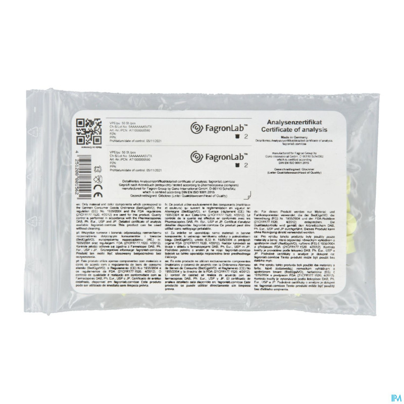 Fagronlab unguator insert pot 2mm jaune    50