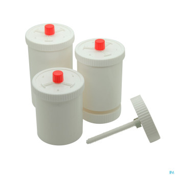 Fagronlab unguator pot+couv.blanc s/vis    4x300ml