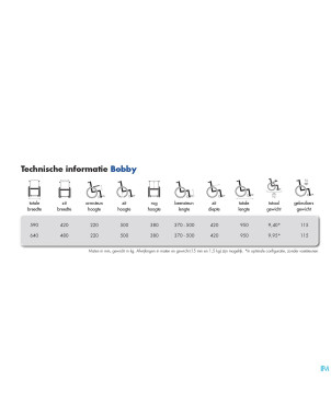 Chaise roulante manuel bobby    vermeiren