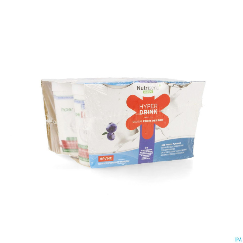 Hyperdrink fruits bois s/lactose    pack 4x200ml