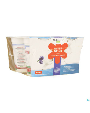 Hyperdrink fruits bois db s/lactose   pack 4x200ml