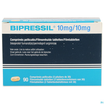 Bipressil 10mg/10mg comp pell  90 pip