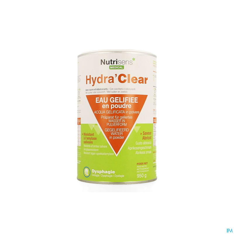 Hydra clear sucre edulcorants abricot 950g