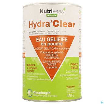 Hydra clear sucre edulcorants abricot 950g