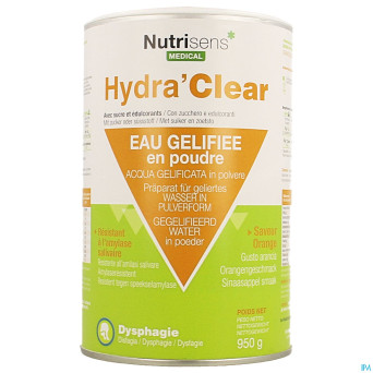Hydra clear sucre edulcorants orange 950g