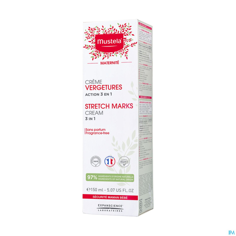 Mustela mat creme vergetures s/parfum    150ml