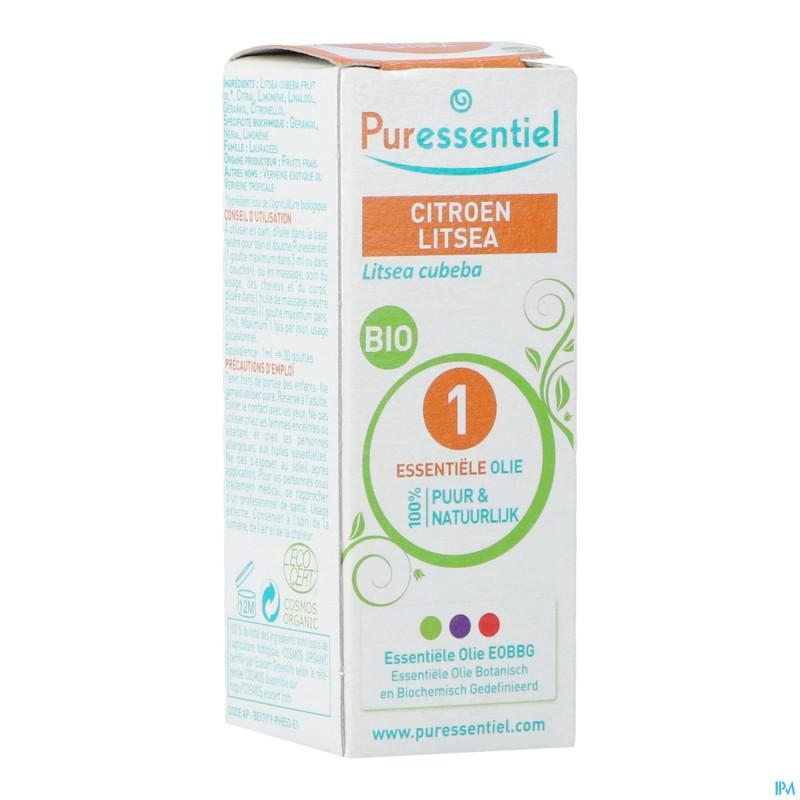 Puressentiel he litsee citronee bio 10ml
