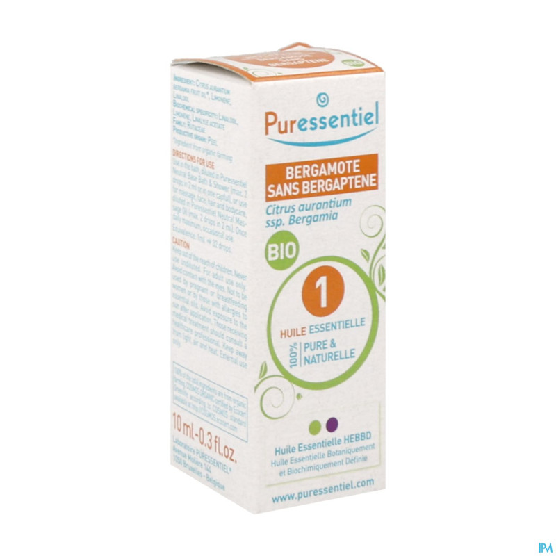 Puressentiel he bergamote s/bergaptene bio 10ml