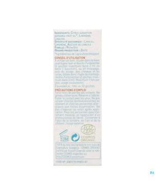 Puressentiel he bergamote s/bergaptene bio 10ml