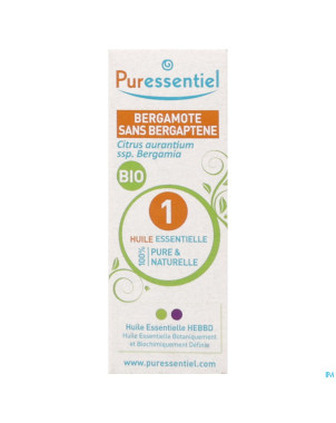 Puressentiel he bergamote s/bergaptene bio 10ml