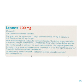 Leponex 100mg comp 100