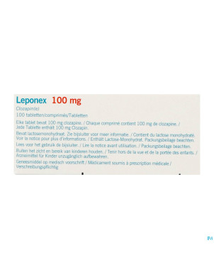 Leponex 100mg comp 100