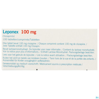 Leponex 100mg comp 100