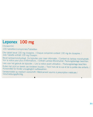 Leponex 100mg comp 100