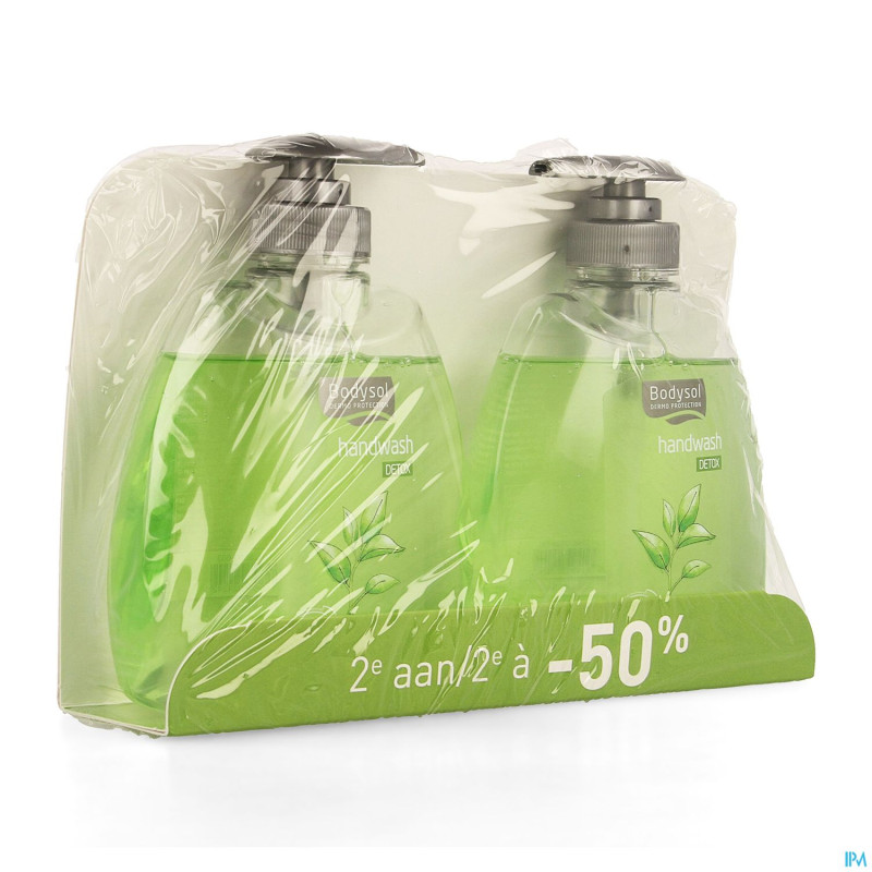 Bodysol handwash detox promo 2x300ml    2eme -50%