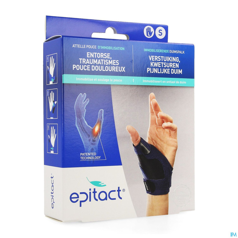 Epitact attelle pouce immobilisation gauche s