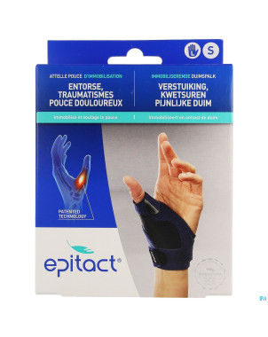 Epitact attelle pouce immobilisation gauche s