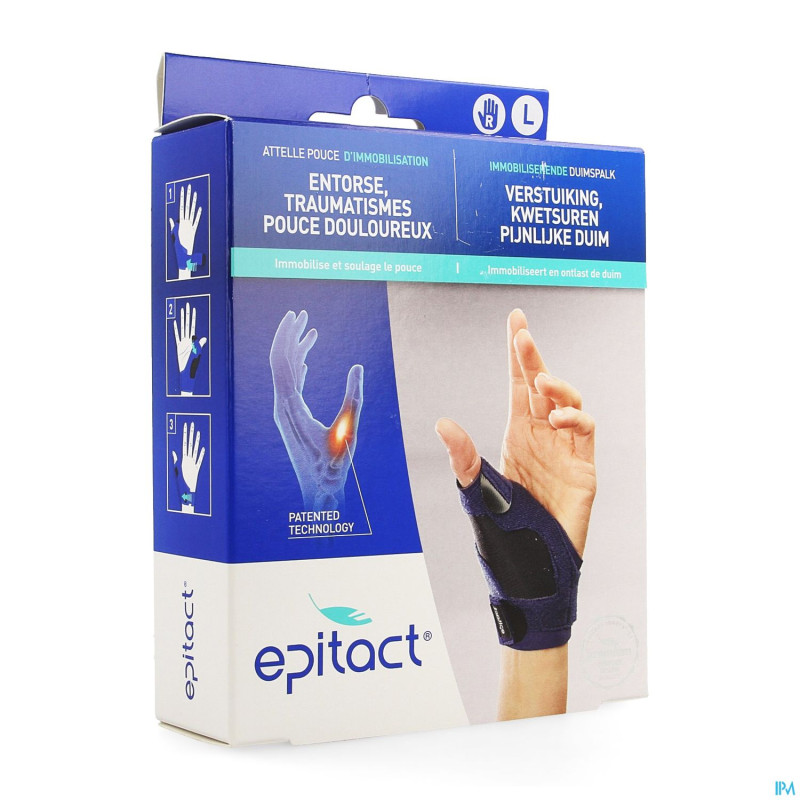 Epitact attelle pouce immobilisation droite l