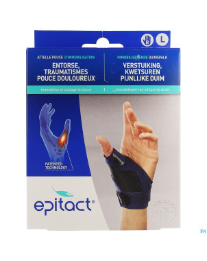 Epitact attelle pouce immobilisation droite l