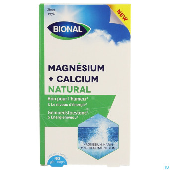 Bional magnesium calcium natural    caps 40
