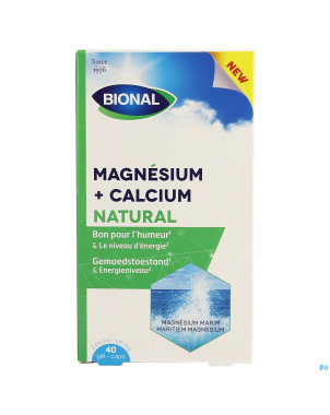 Bional magnesium calcium natural    caps 40