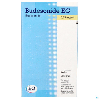 Budesonide eg 0,25mg/ml susp inh.nebul amp 20x2ml