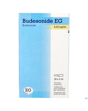 Budesonide eg 0,25mg/ml susp inh.nebul amp 20x2ml