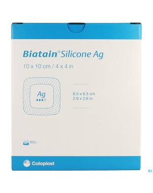 Biatain silicone ag    10cmx10cm 5 39637