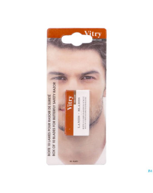 Vitry lames rasoir surete papillon boite 10