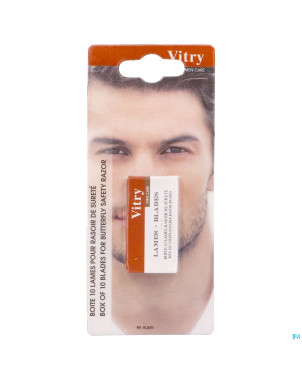 Vitry lames rasoir surete papillon boite 10