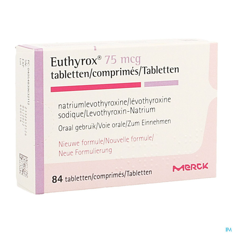 Euthyrox  75mcg comp  84 nf