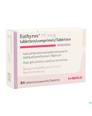 Euthyrox  75mcg comp  84 nf