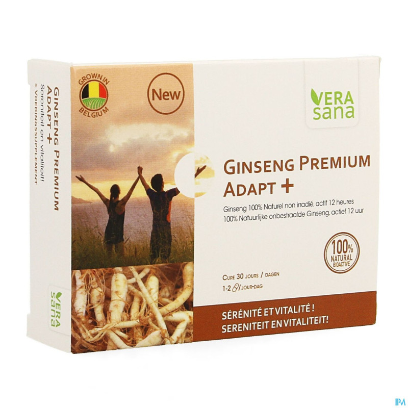Ginseng premium adapt + caps 30 vera sana