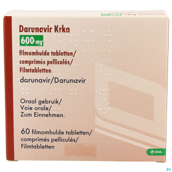 Darunavir krka 600mg comp pell  60 x 600mg