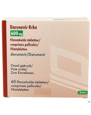 Darunavir krka 600mg comp pell  60 x 600mg