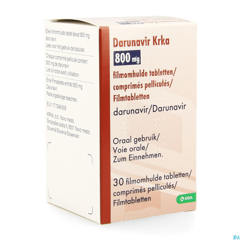 Darunavir krka 800mg comp pell  30 x 800mg