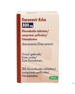 Darunavir krka 800mg comp pell  30 x 800mg